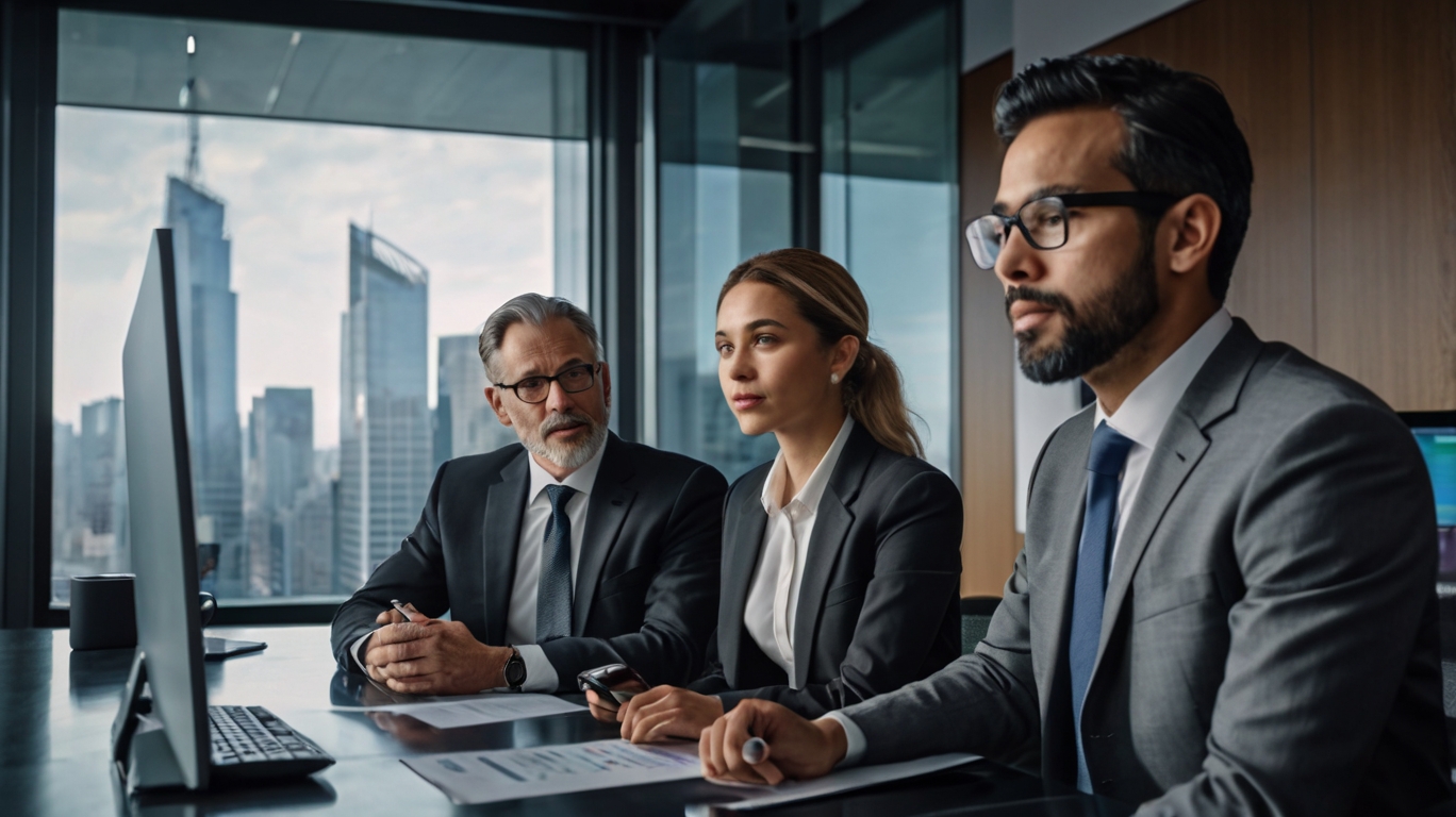 Finanzexperten bei der Arbeit